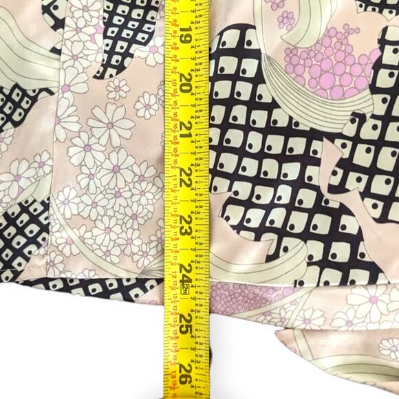 Y2K BCBG Silky Wrap Cheongsam Neck Blouse - Picture 9 of 10